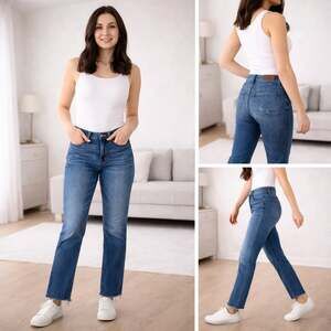 Madewell Perfect Vintage Crop Jeans Euclid Wash High Rise Size 23